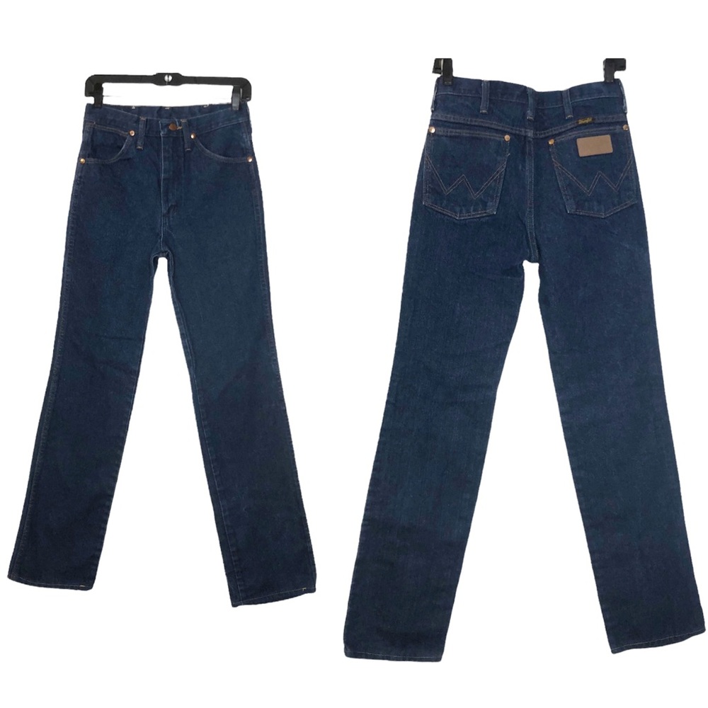 Vintage Wrangler 70s High Waist Straight Leg Denim Jeans DEADSTOCK